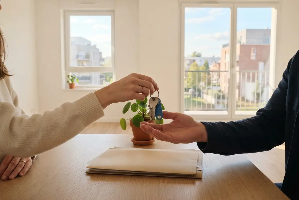 Remise des clés d'un appartement neuf