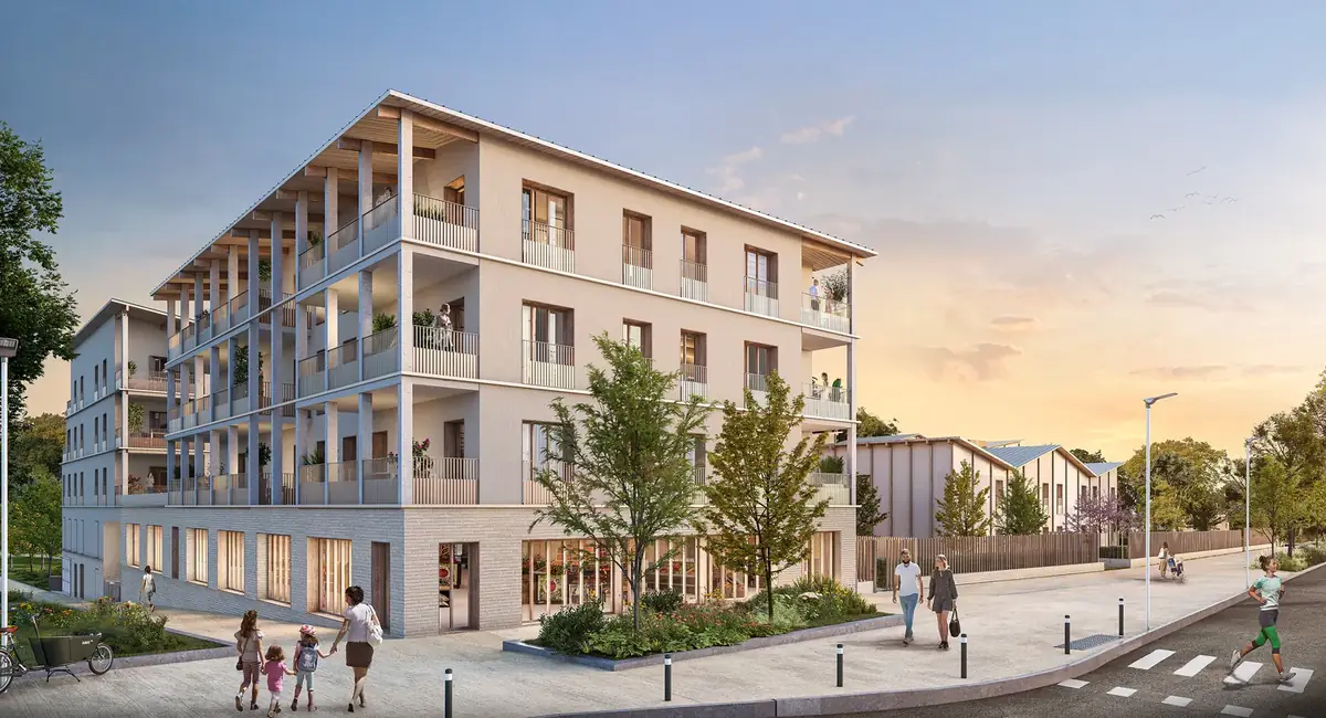 Résidence Biosphere à Arpajon, façade