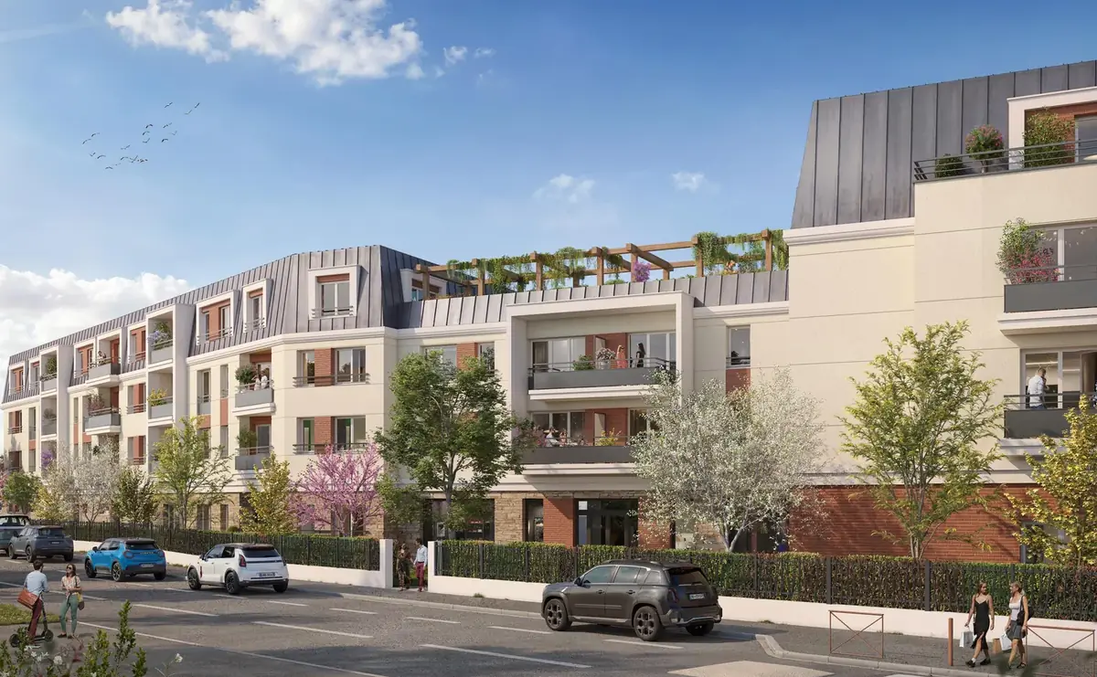 Résidence Domaine Angelis à Montfermeil, façade