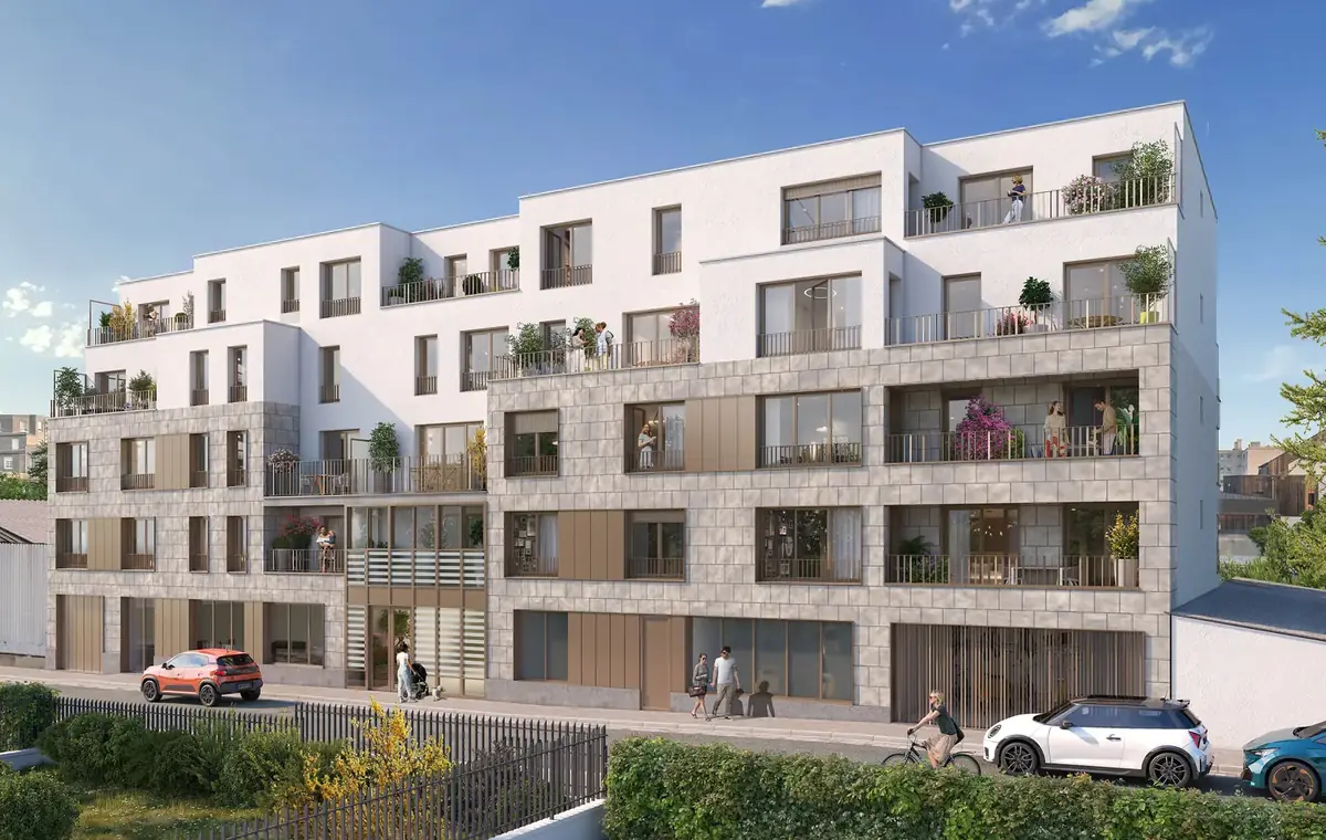 Résidence Le Lumen à Aubervilliers, façade