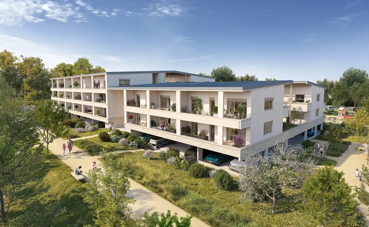 Résidence Les Botanistes à Chanteloup-en-Brie, façade